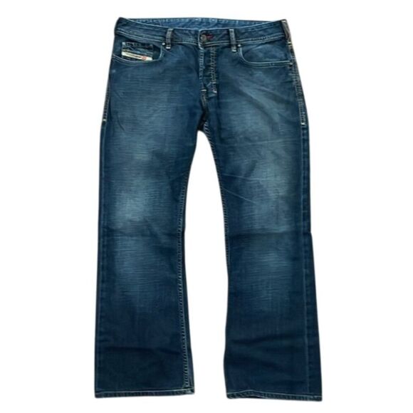 Diesel Zathan 693 Jeans Mens Size 33 Made in Italy Blue Bootcut Button Fly 2004 - Picture 1 of 13
